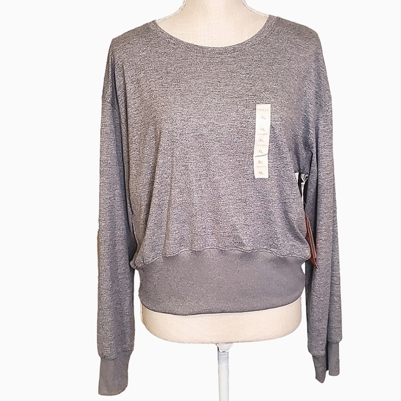 FREELY | Women's heathered-gray Jayde long-sleeve light-weight sweater. NWT - Picture 3 of 8